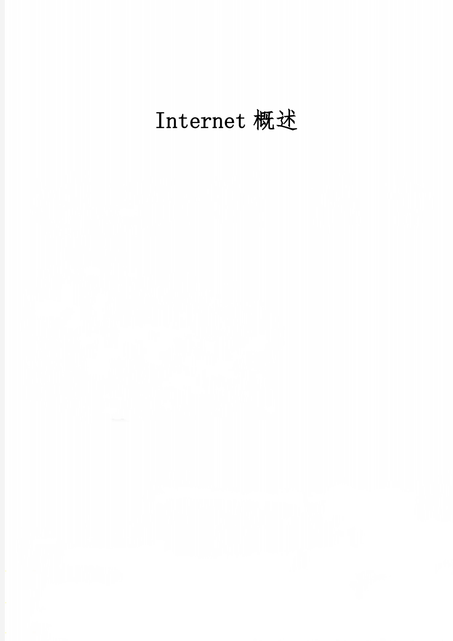 Internet概述5页word文档.doc_第1页