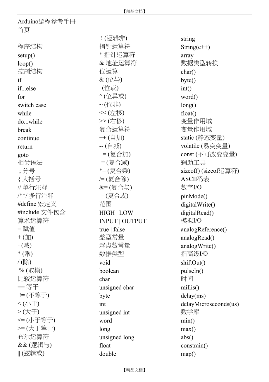 Arduino编程参考手册中文版52098.doc_第2页