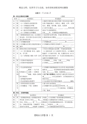 初中生物总复习(全套教案兼学案)解析.doc