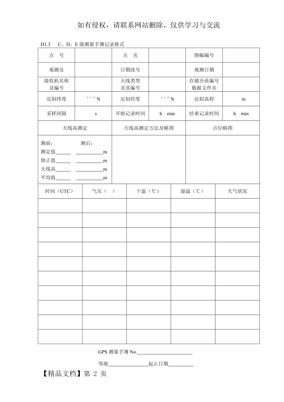 D1.3 C、D、E级测量手簿记录格式.doc_第2页