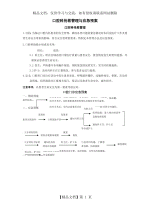 口腔门诊应急预案.doc