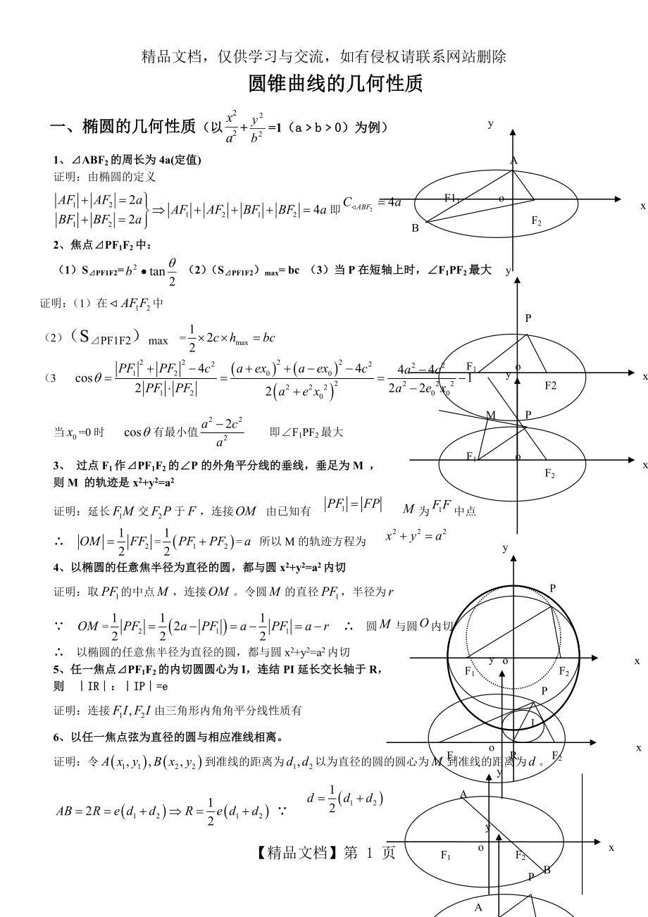 圆锥曲线的几何性质.doc_第1页