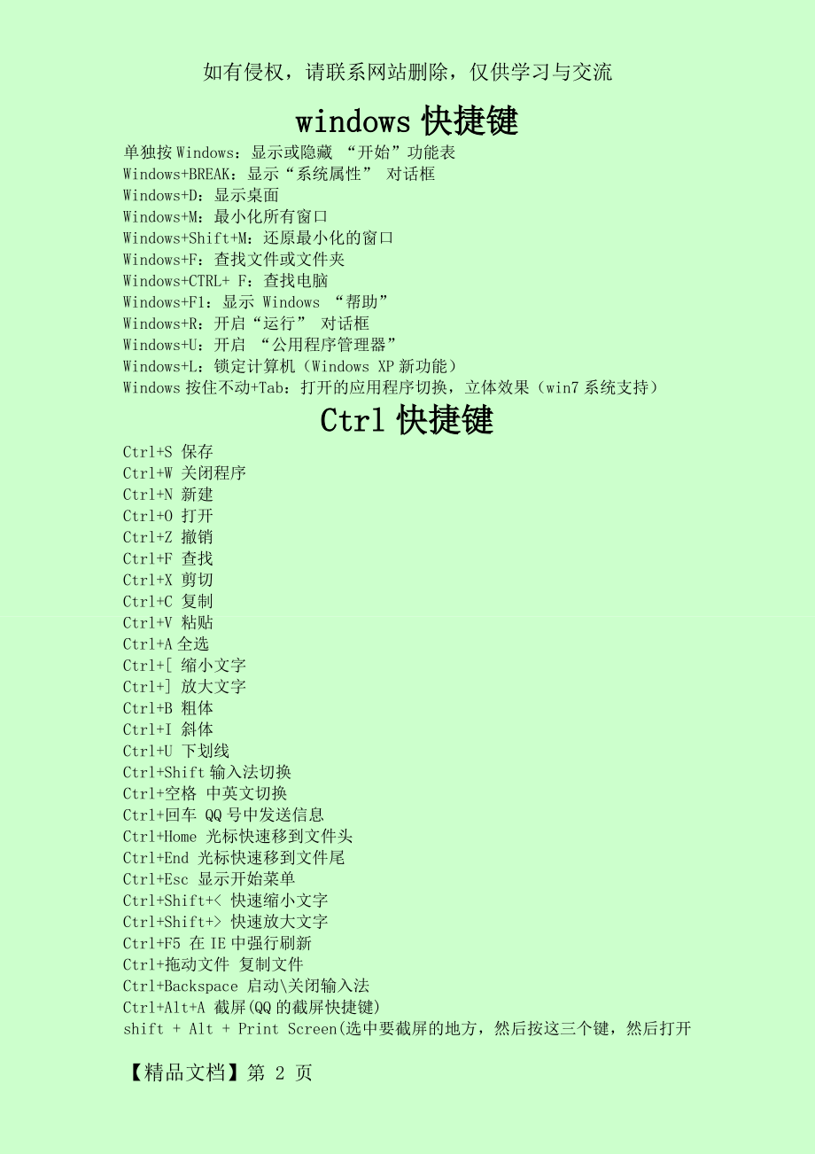 [电脑]快捷键学习.doc_第2页