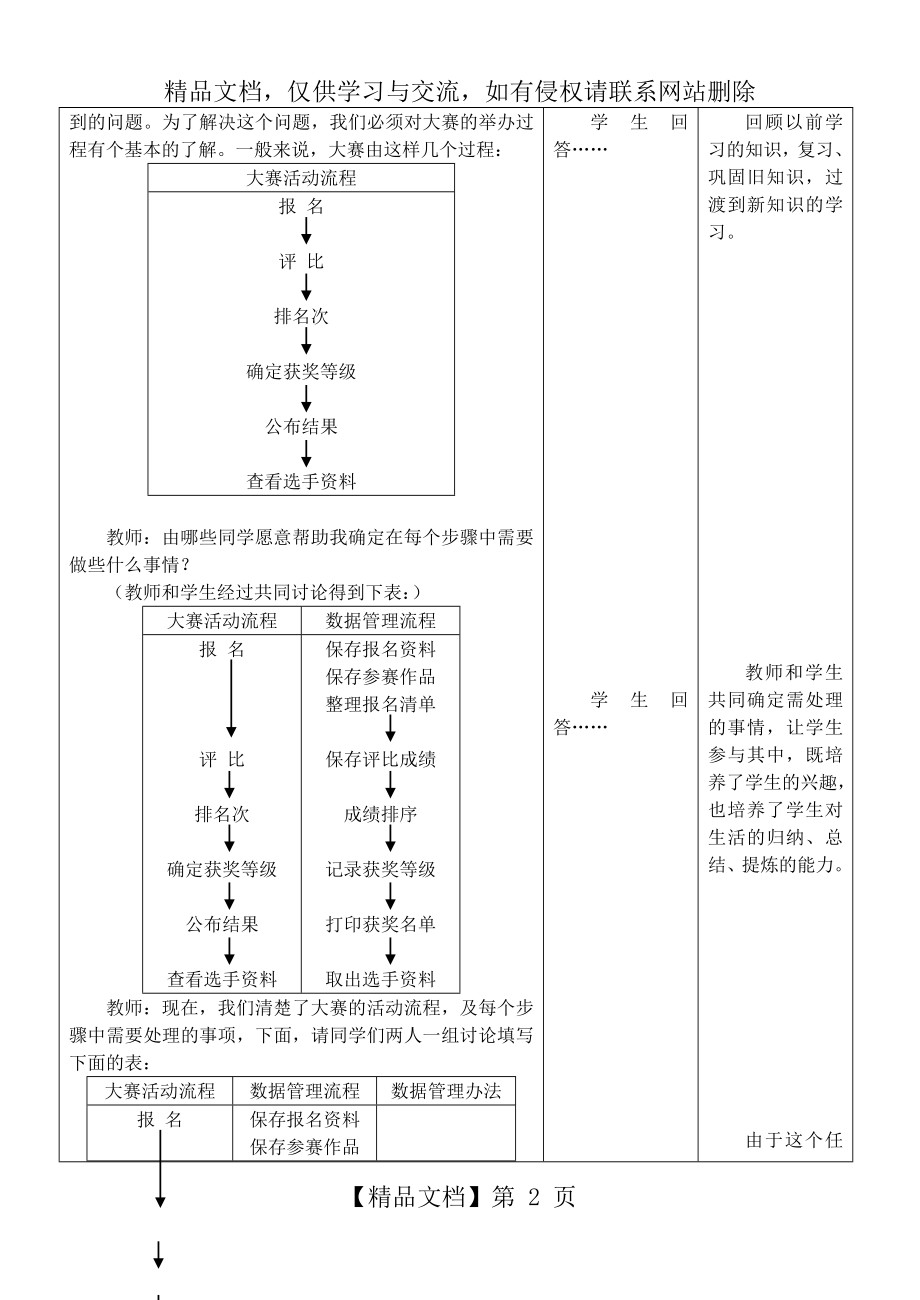 信息技术选修4数据管理技术(教案).doc_第2页