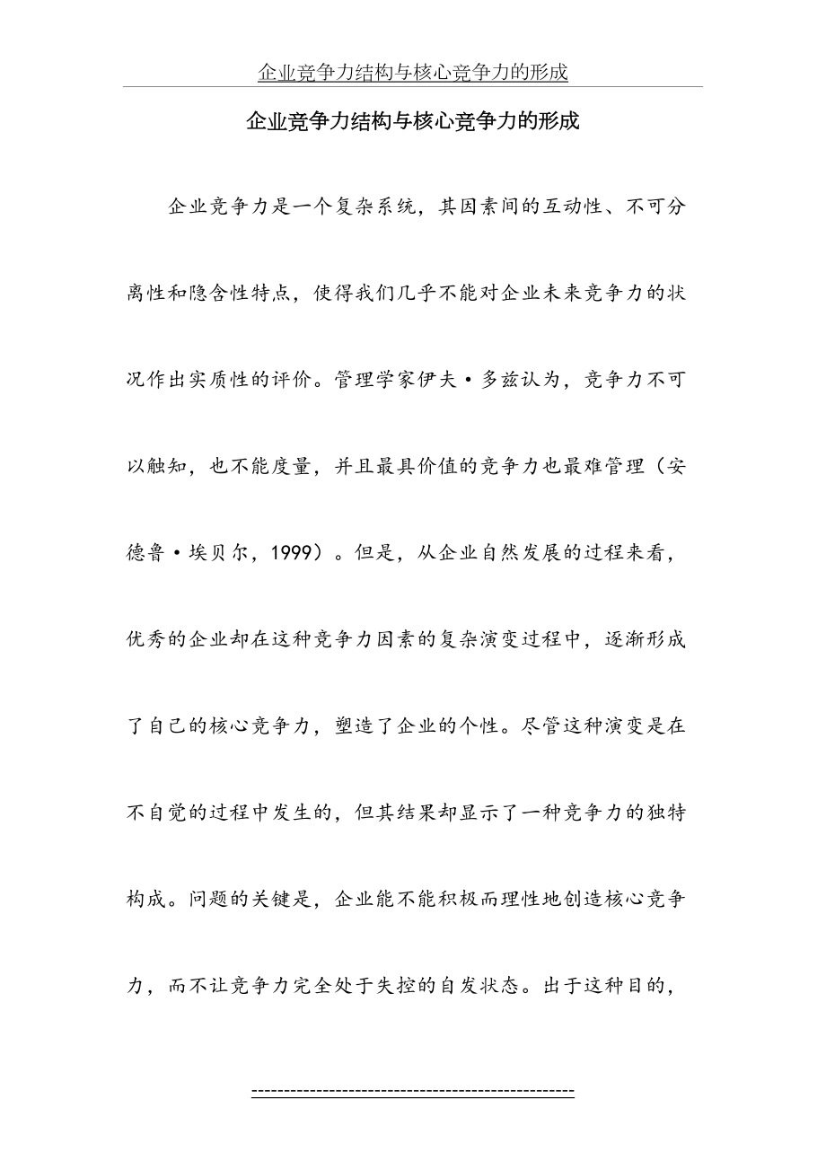 企业竞争力结构与核心竞争力的形成(1).doc_第2页