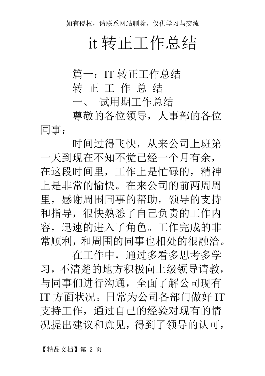 it转正工作总结24页word文档.doc_第2页