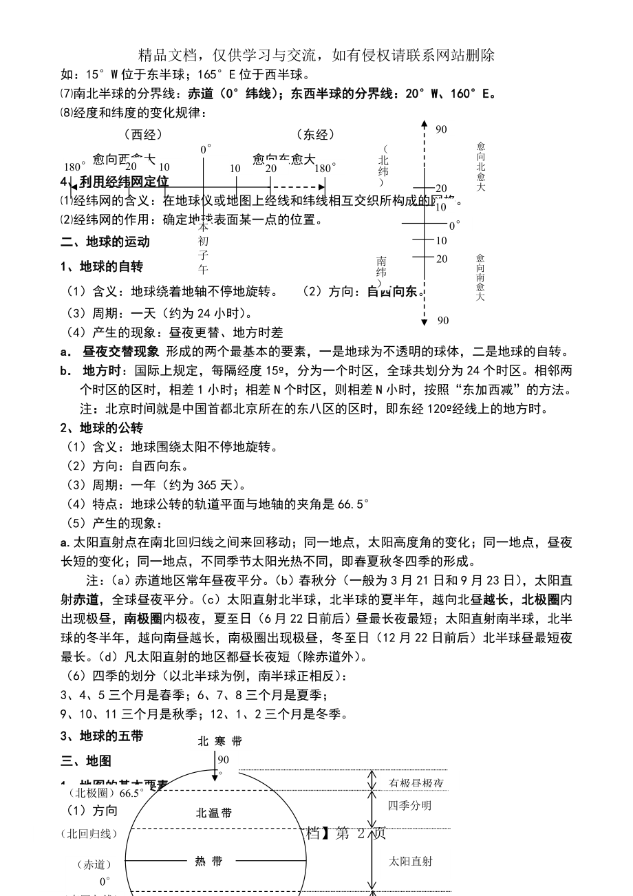 初中地理会考知识点总结材料(全).doc_第2页