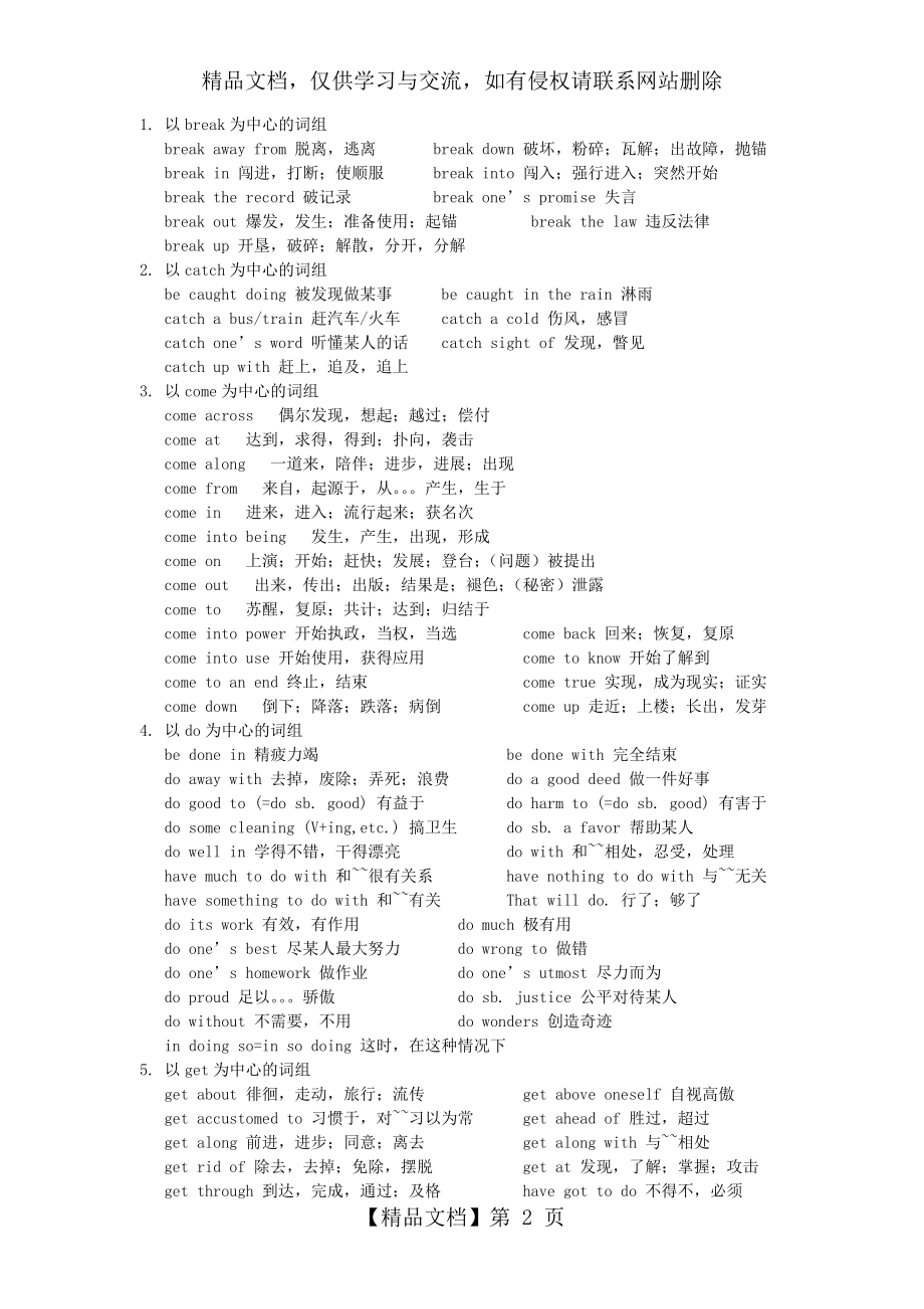 大学英语四级短语及常用词组大全.doc_第2页