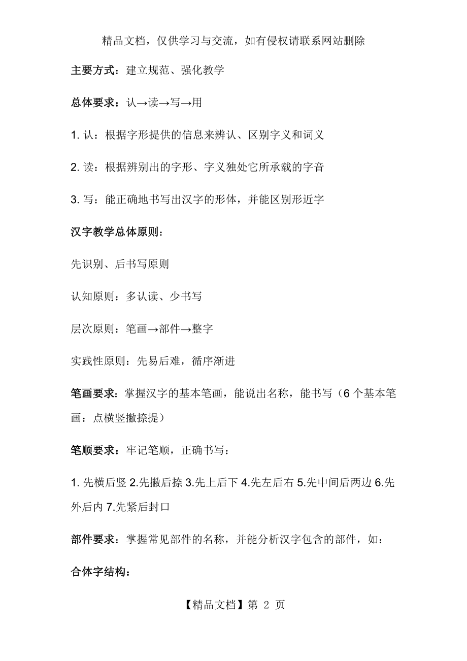 初级汉语综合课之汉字教学-知识点整理-北语听课完整版.docx_第2页