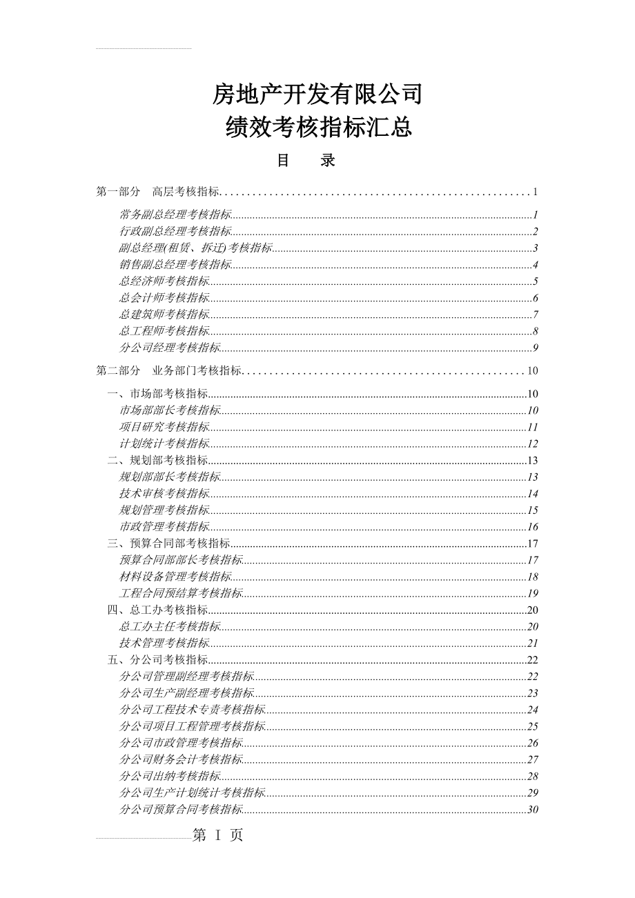 房地产公司绩效考核指标大全(84页).doc_第2页