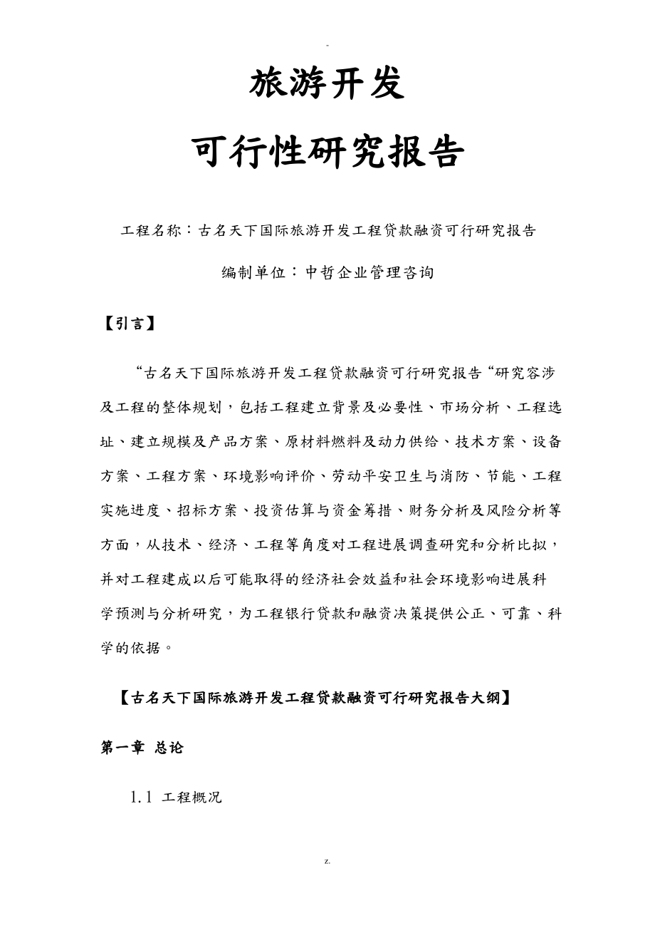 旅游开发可行性报告.pdf_第1页