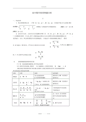 2022年高中数学典型例题解析平面解析几何初步 .docx