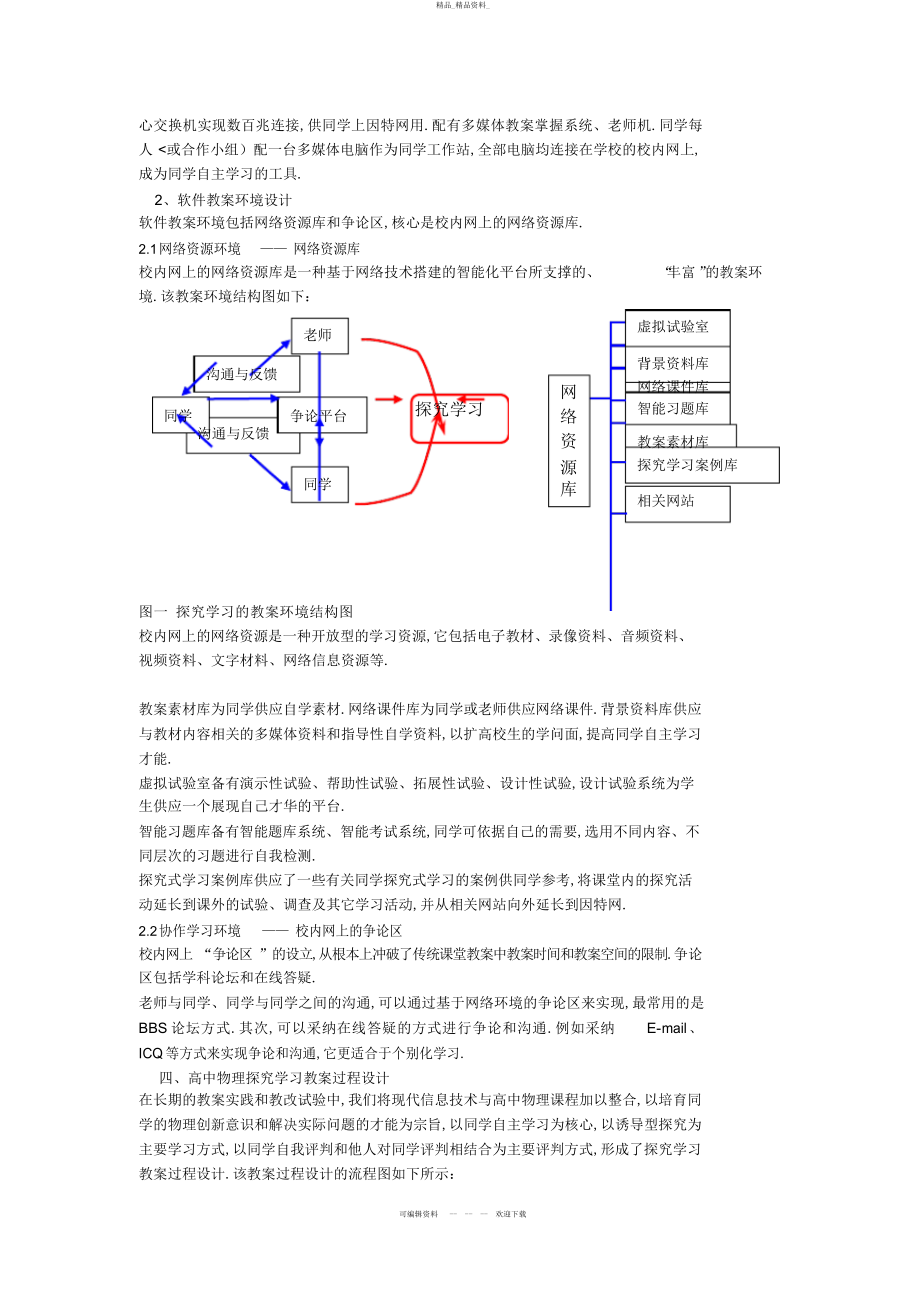 2022年高中物理探究学习教学设计方案的实践研究 .docx_第2页