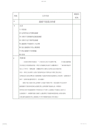 2022年溺爱不是真正的爱 .docx