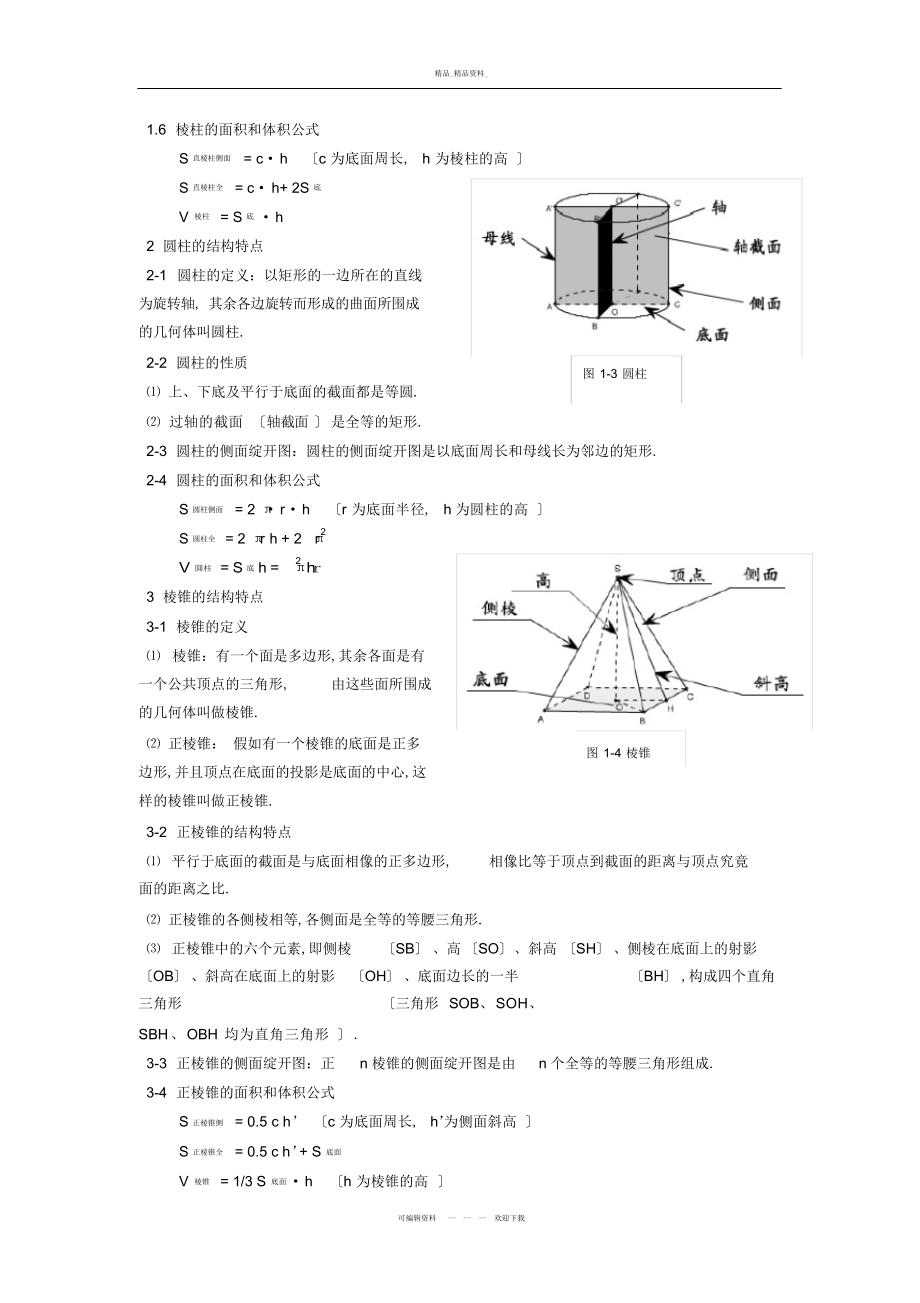 2022年高中数学立体几何知识点复习总结 2.docx_第2页