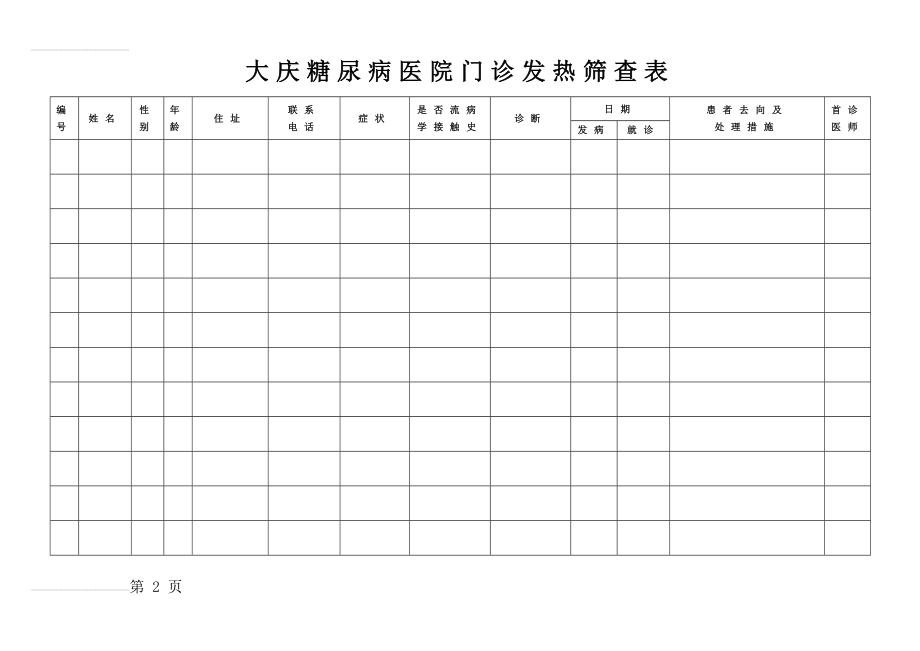 门诊发热筛查表(3页).doc_第2页