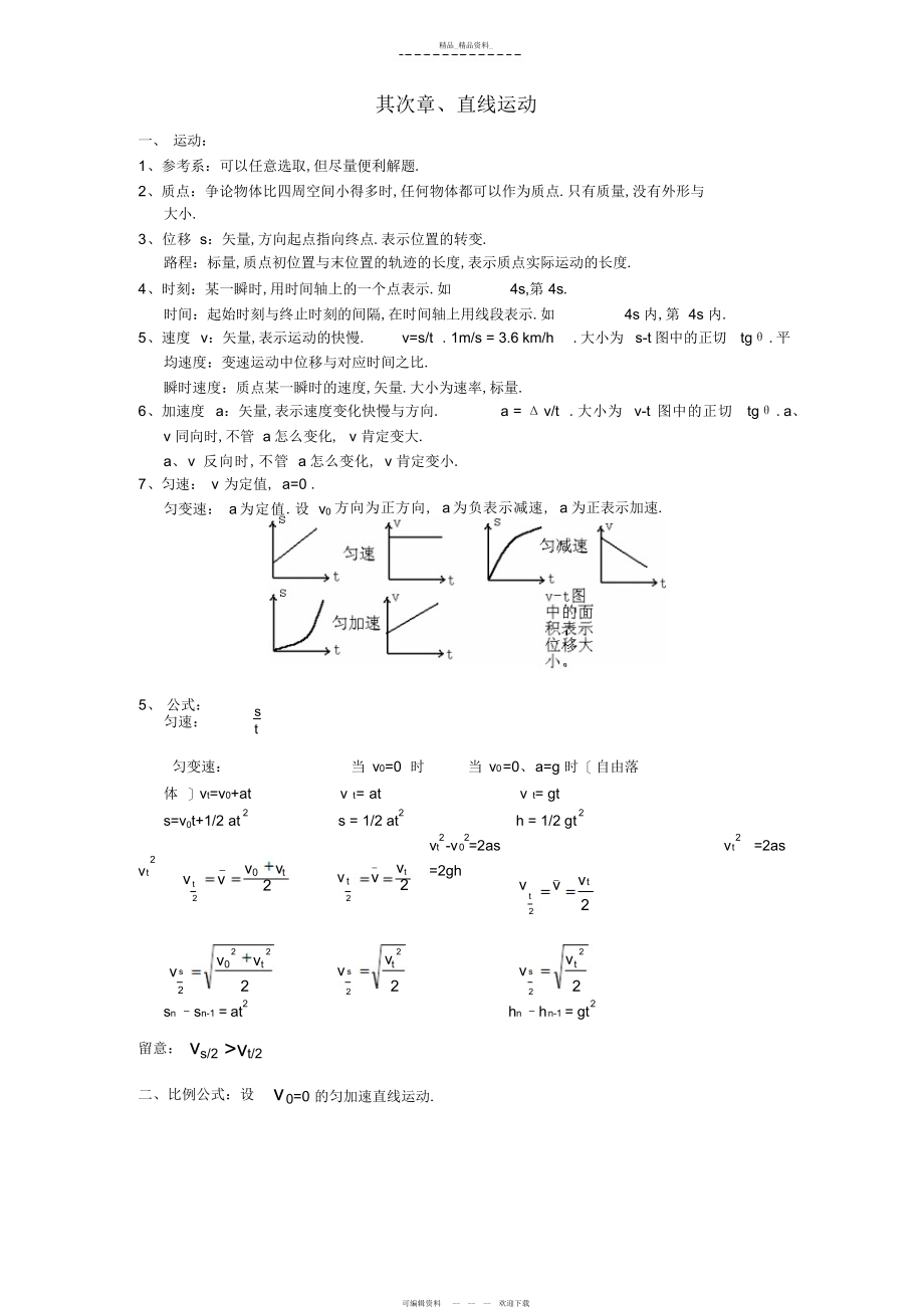 2022年高考理综物理总复习重要知识点归纳总结.docx_第2页