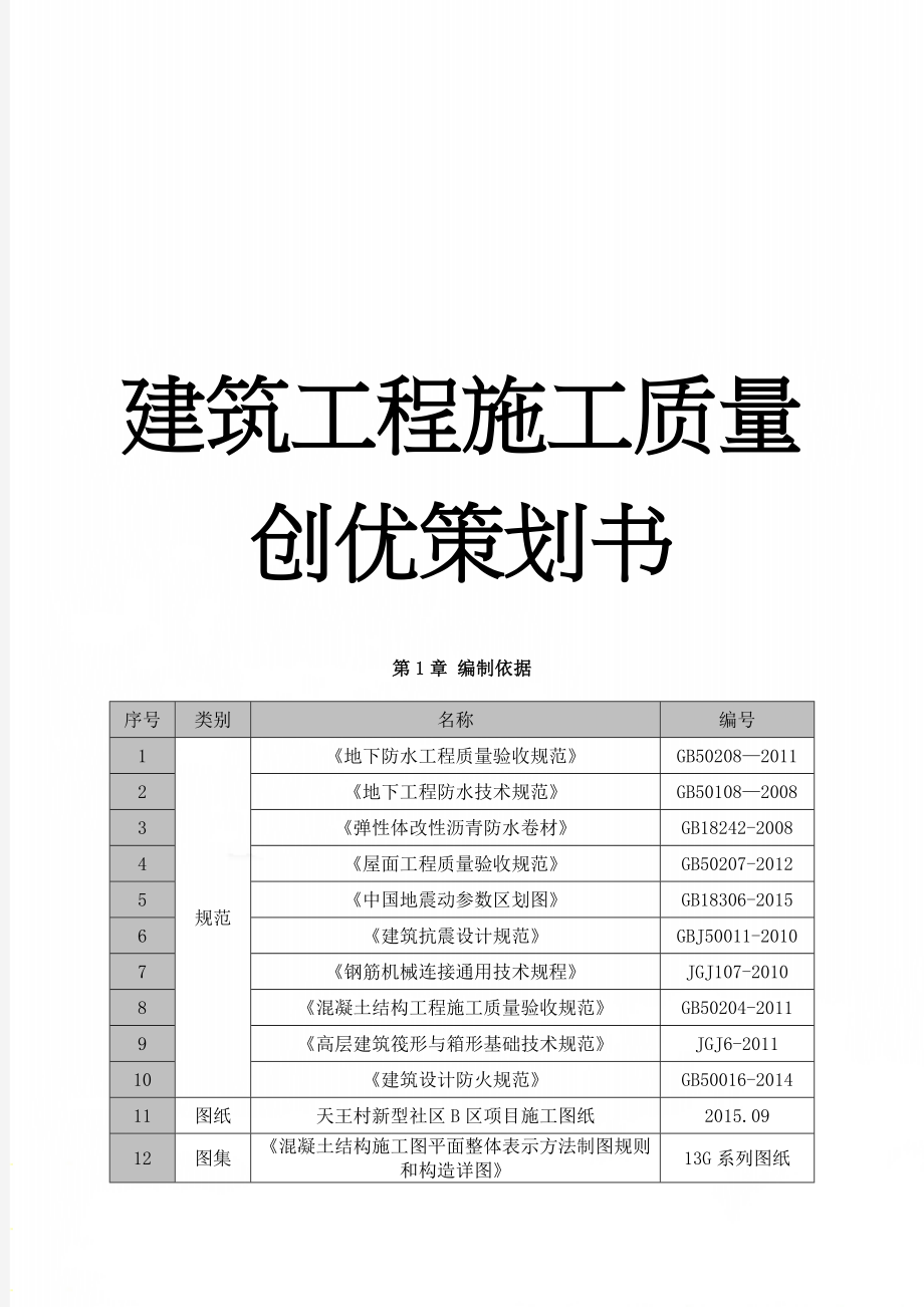 建筑工程施工质量创优策划书(87页).doc_第1页