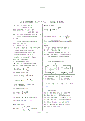 2022年高中物理选修-知识点总结4.docx