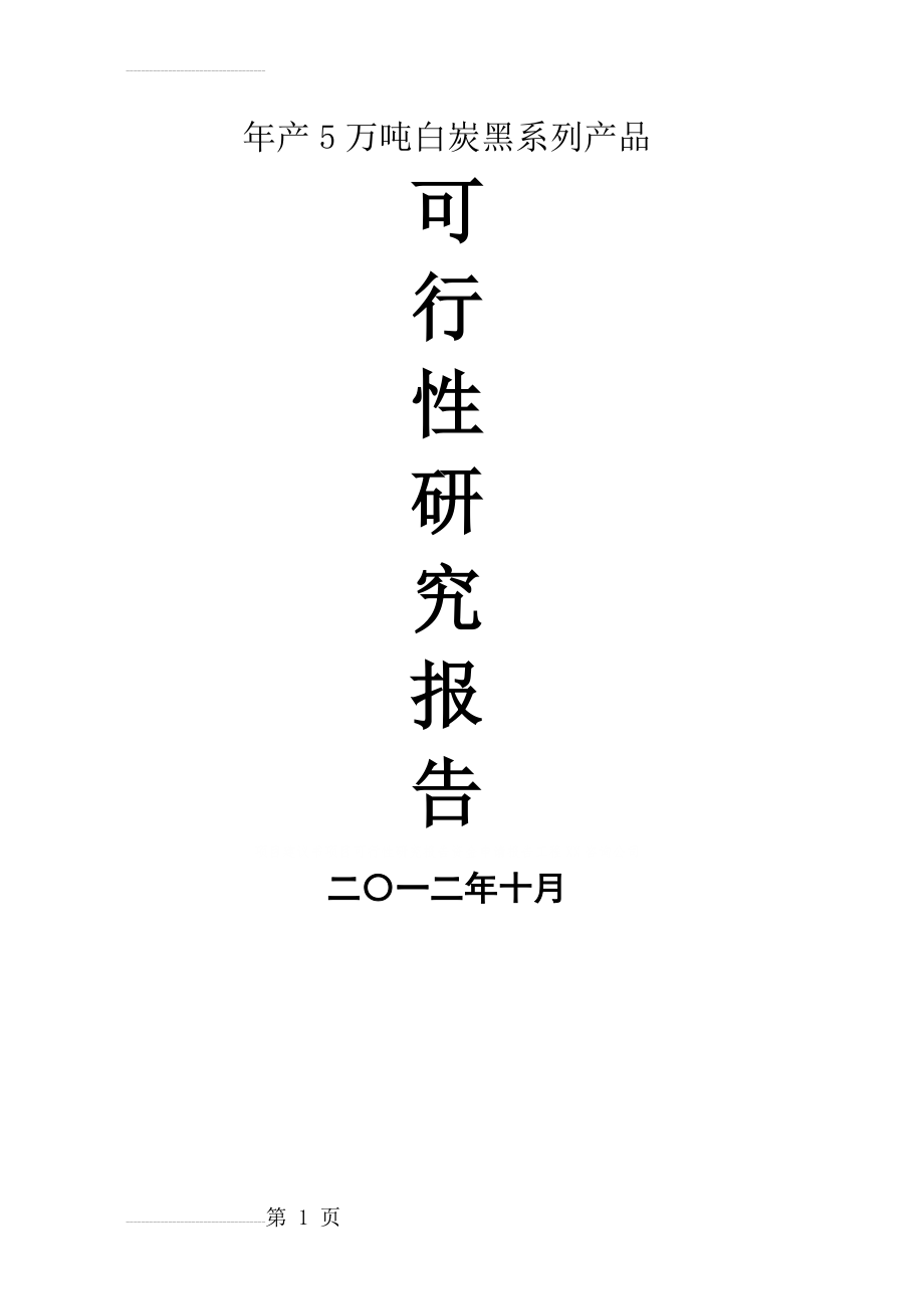 年产5万吨白炭黑系列产品项目可行性研究分析报告(25页).doc_第2页