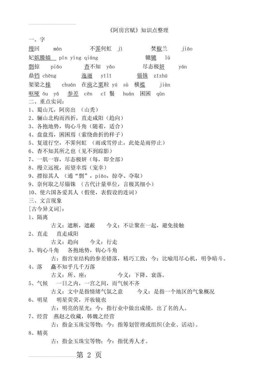 阿房宫赋知识点总结76546(7页).doc_第2页