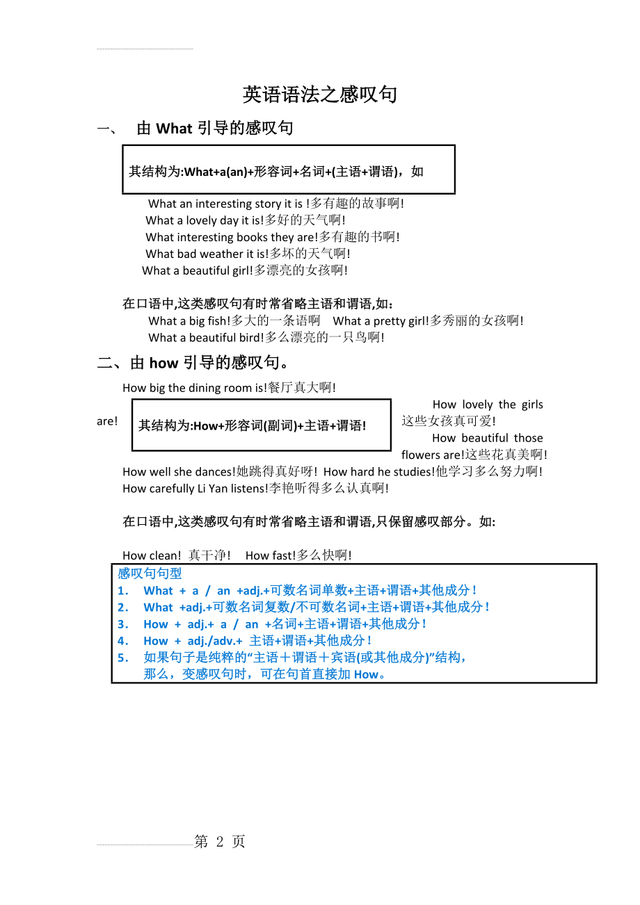 英语语法之感叹句(2页).doc_第2页