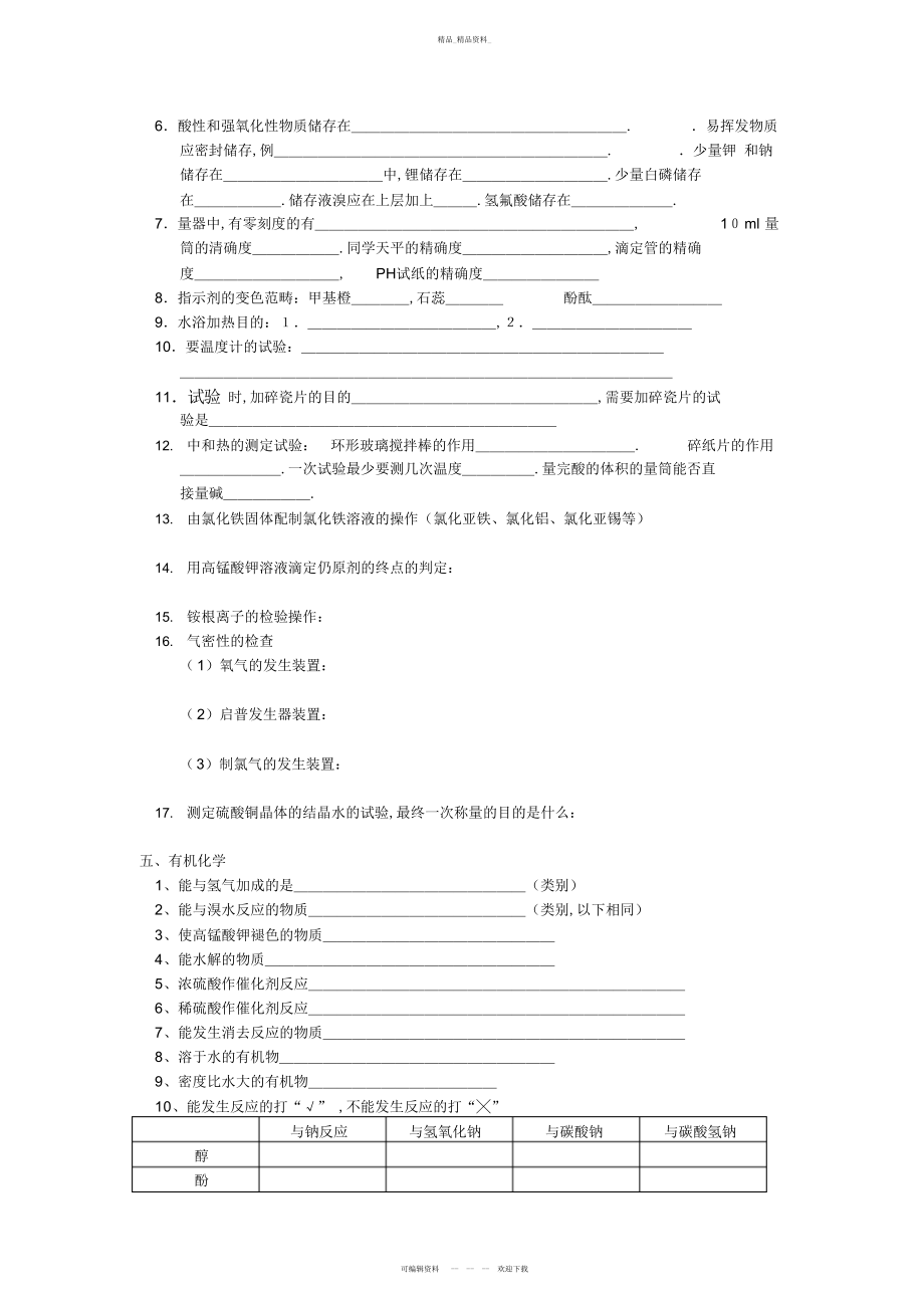 2022年高考化学基础知识总结.docx_第2页