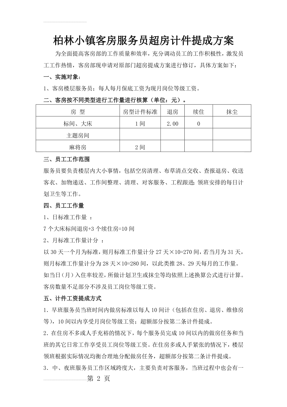 酒店客房部提成方案(3页).doc_第2页