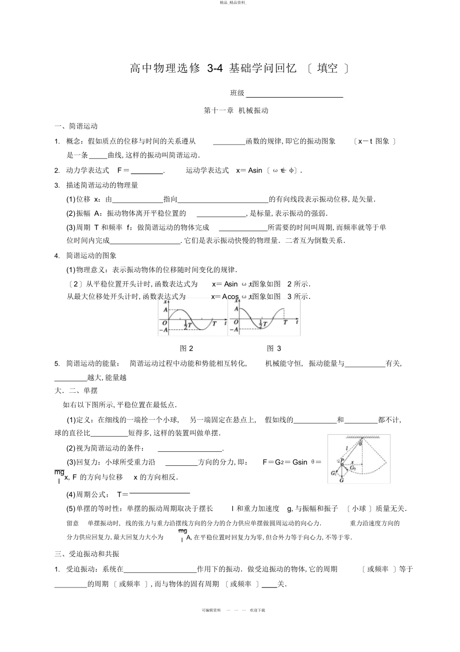 2022年高中物理选修-知识点汇总 .docx_第1页