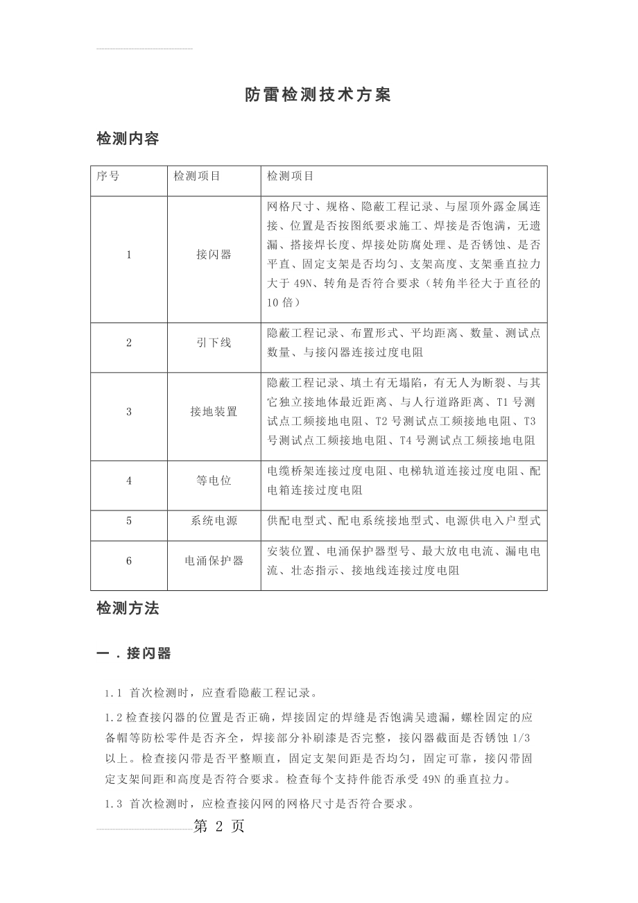 防雷检测技术方案(5页).doc_第2页