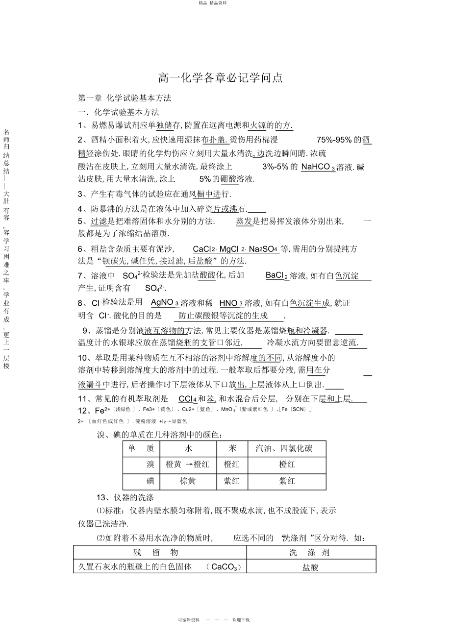 2022年高中化学全课本知识点总结记忆新人教版 .docx_第1页