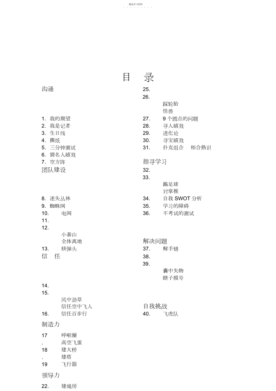 2022年某俱乐部团队建设汇总 .docx_第1页