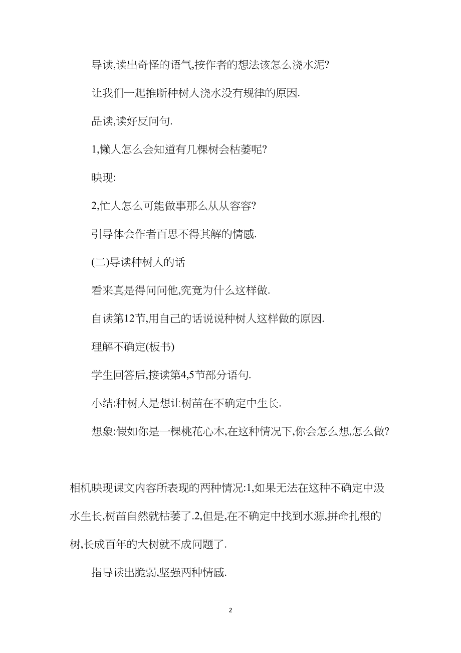 《桃花心木》第二课时教学设计3.docx_第2页