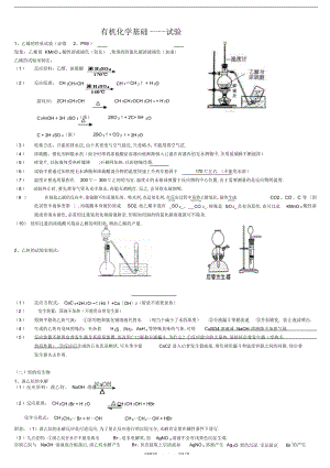 2022年高中有机化学实验总结最全.docx