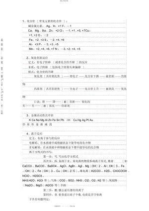 2022年高中会考化学知识点总结知识讲解 .docx