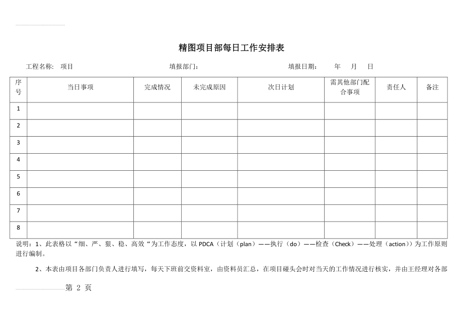 部门每日工作表(样板)(3页).doc_第2页