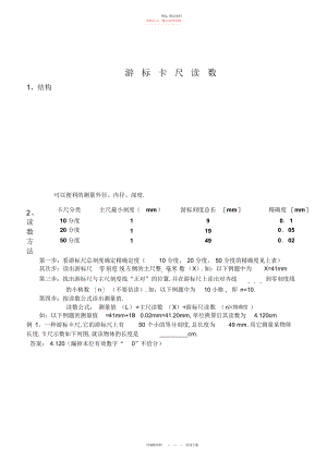 2022年螺旋测微器游标卡尺读数练习题.docx