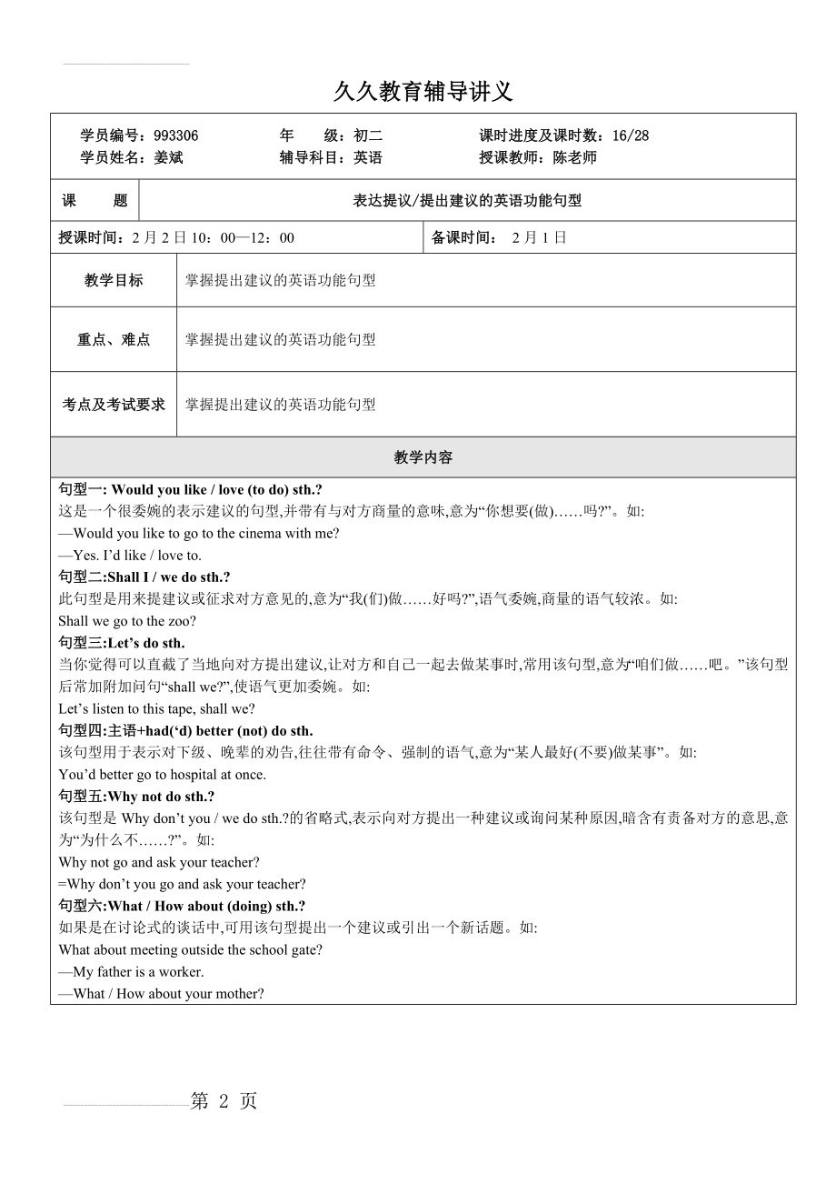 表达建议的英语功能句型(3页).doc_第2页