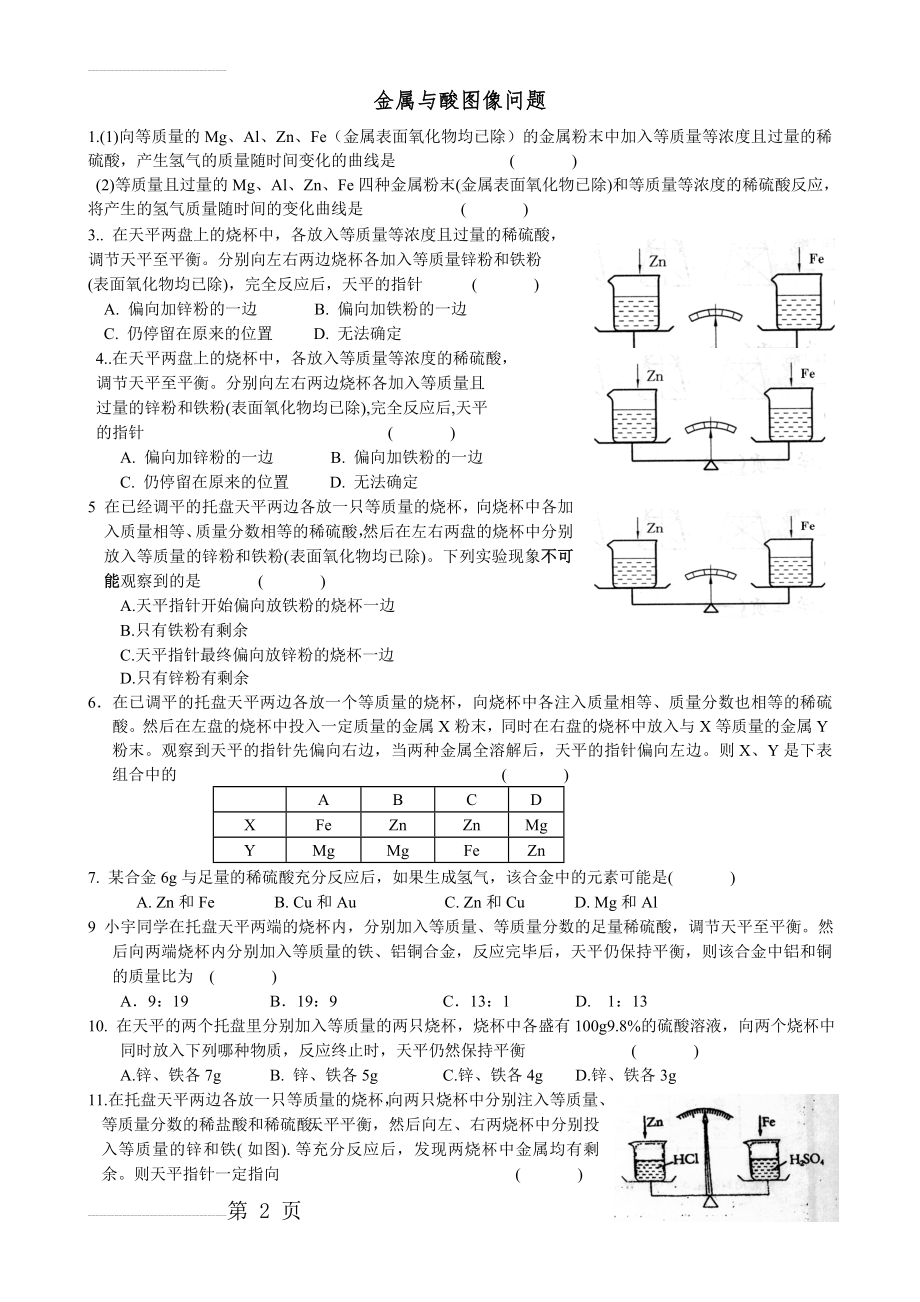 金属与酸反应图像题(5页).doc_第2页