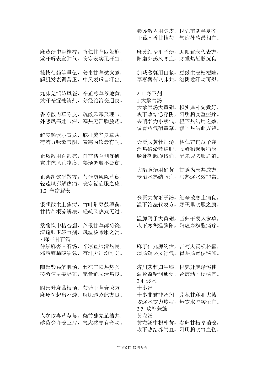 七版方剂学方歌(打印版).pdf_第1页