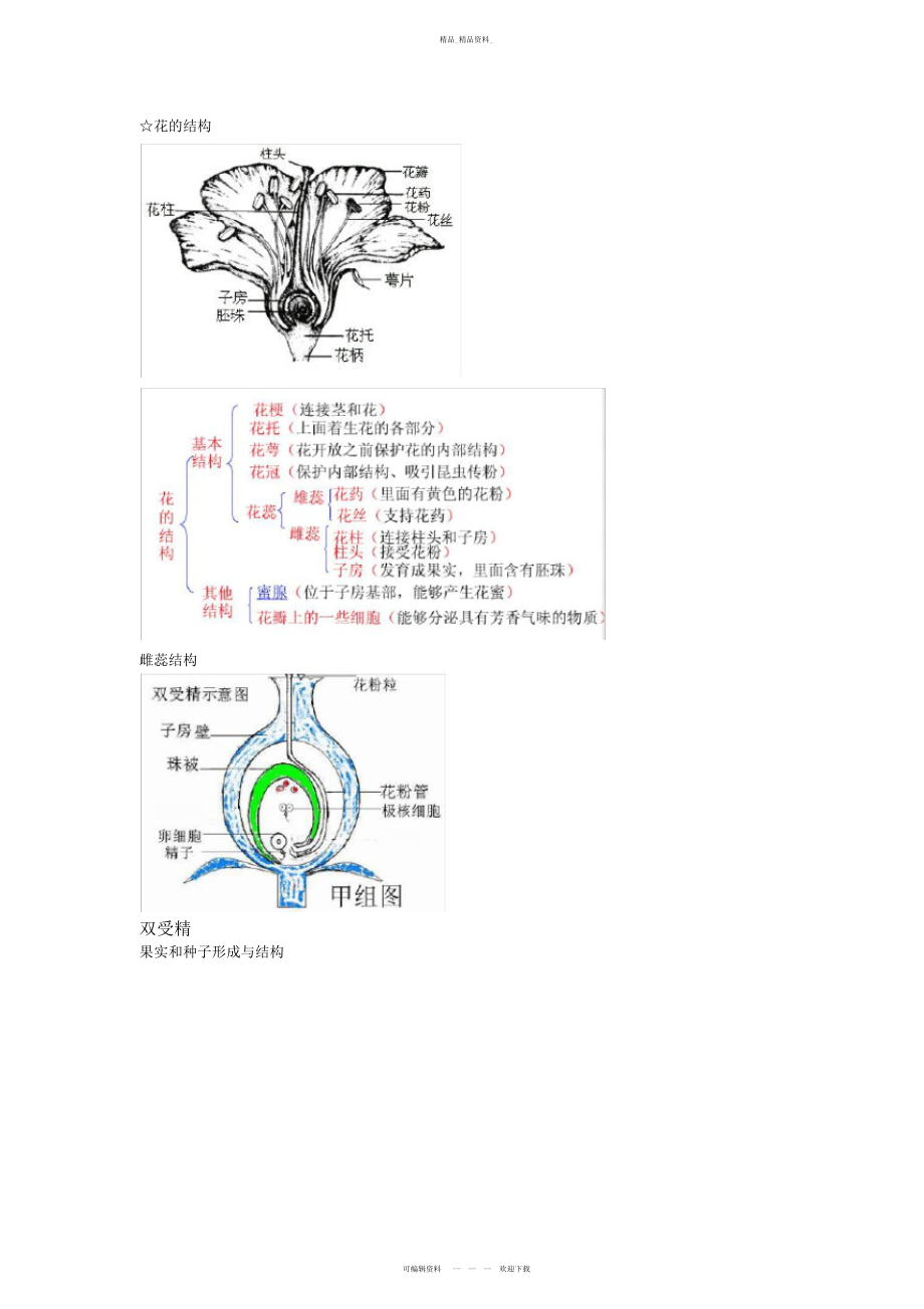 2022年高中生物必修二第一章知识点总结 4.docx_第1页