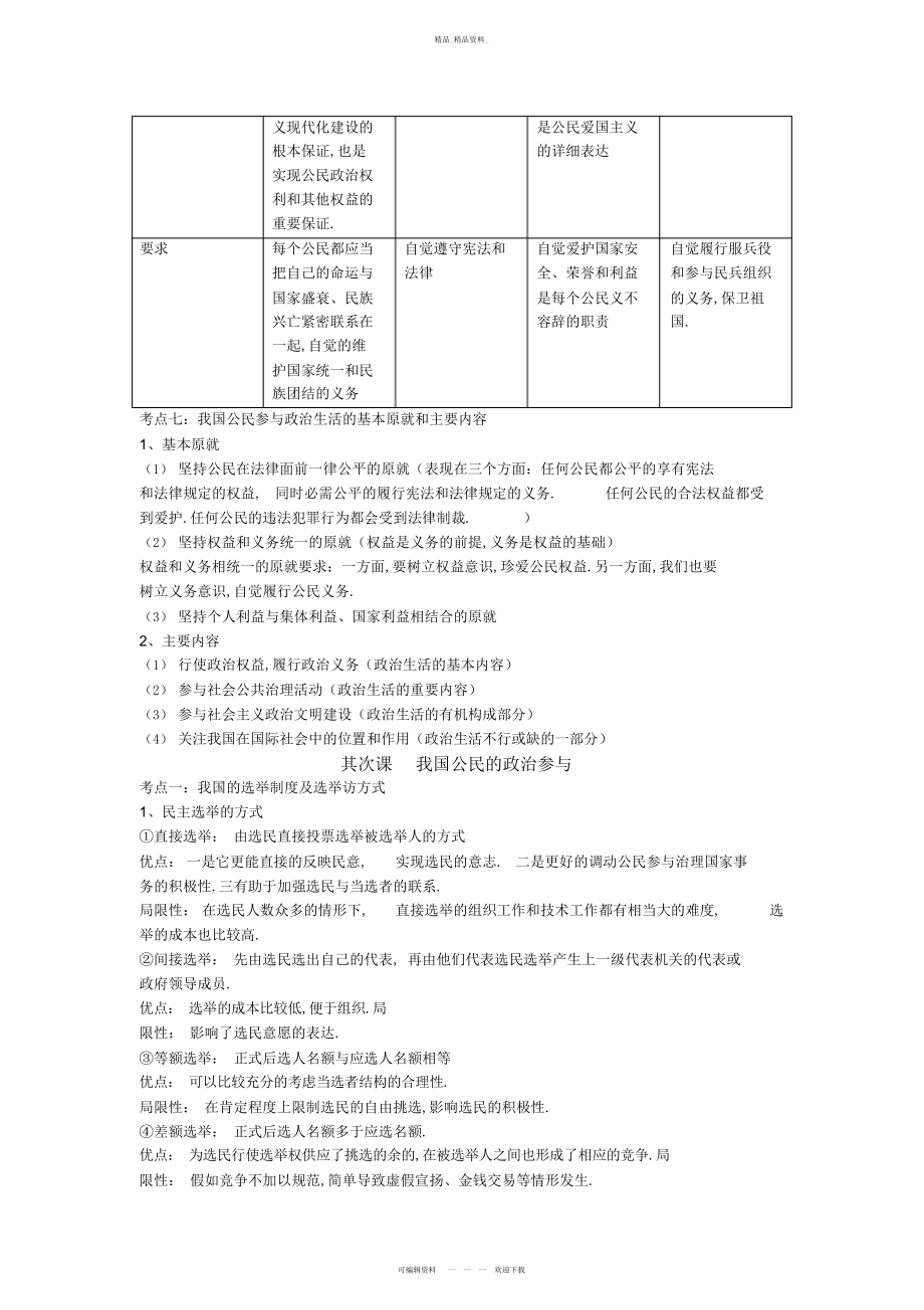 2022年高一政治必修二第一单元知识点总结.docx_第2页