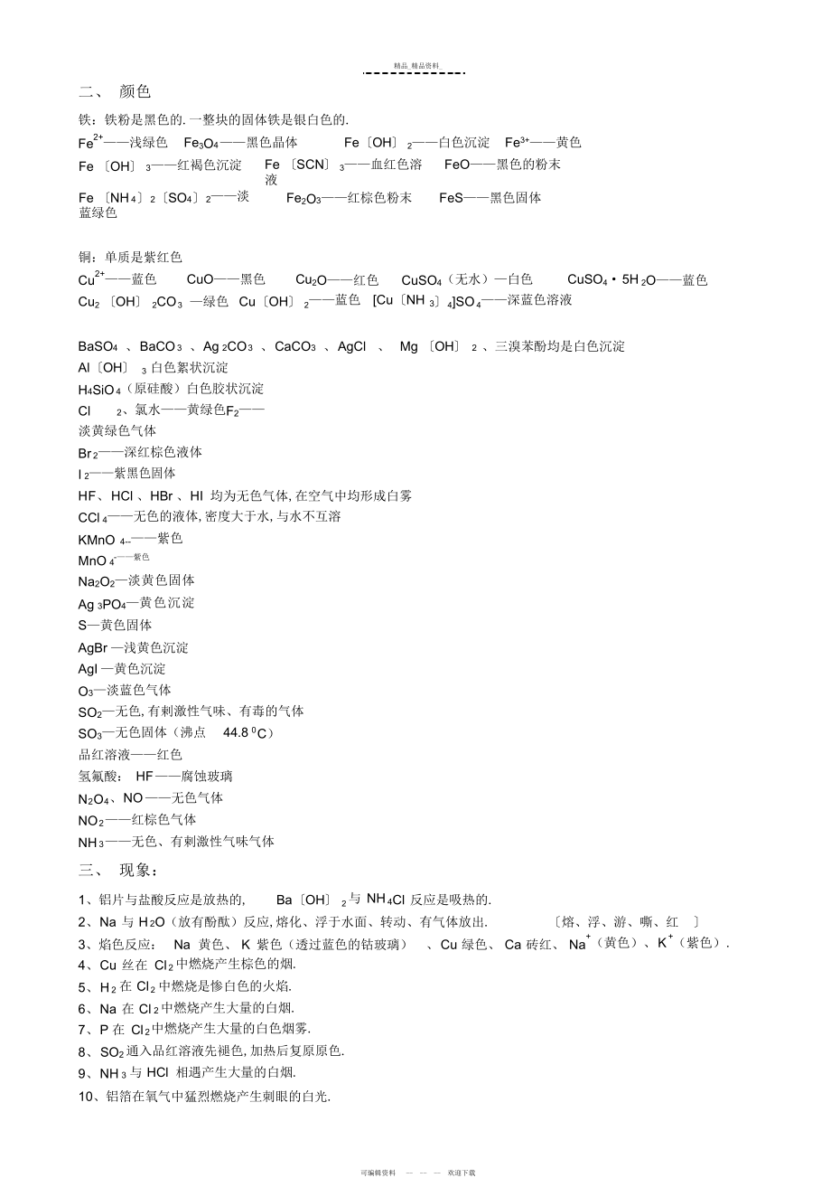 2022年高考化学重要知识点分类归纳总结 2.docx_第2页