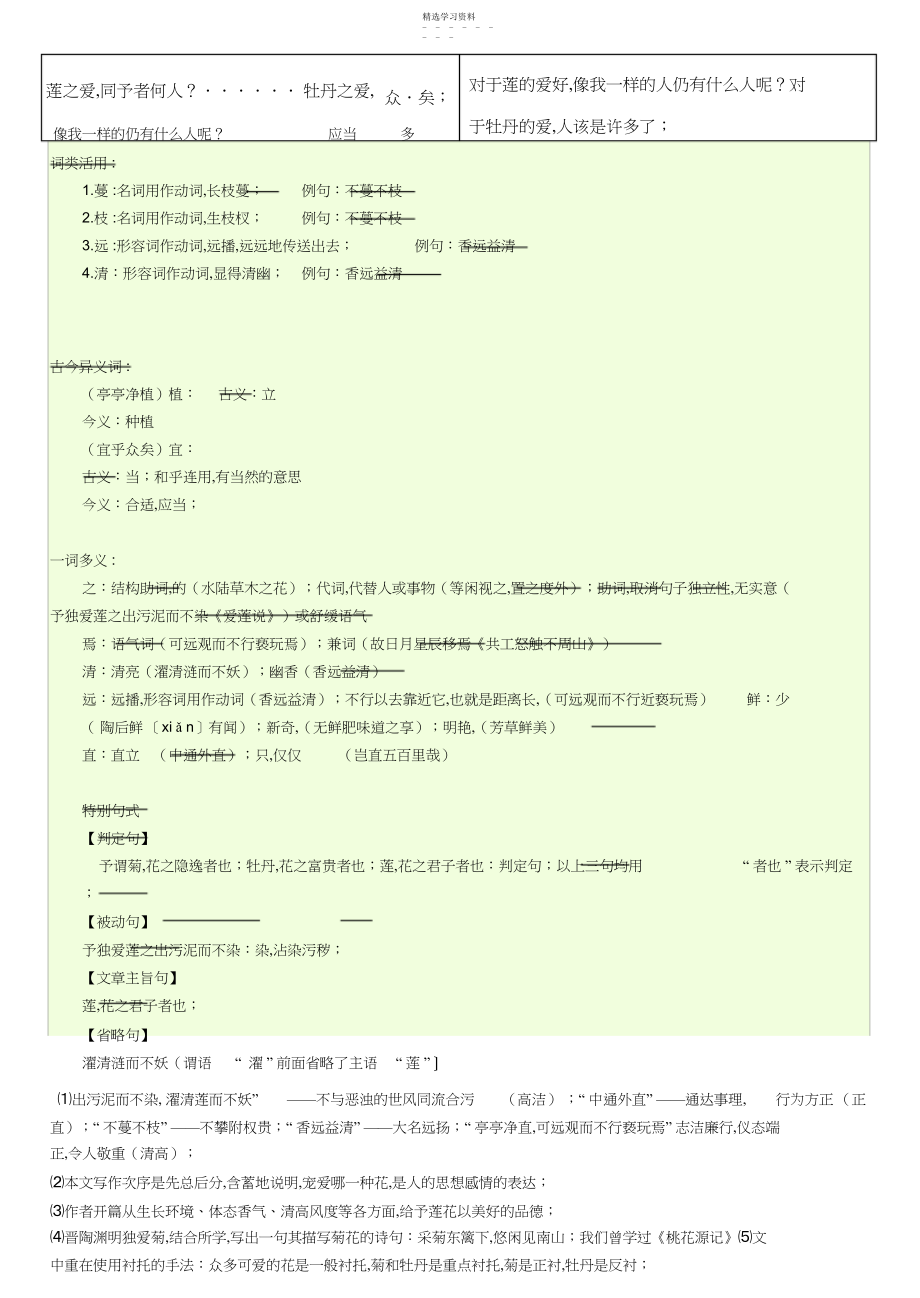 2022年爱莲说知识点梳理 .docx_第2页