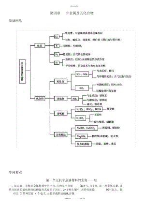 2022年高中化学必修第四章知识总结与习题练习.docx