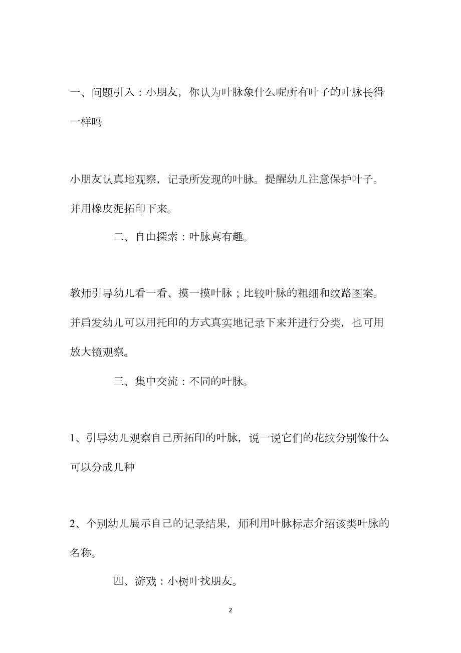 中班科学活动有趣的叶脉教案反思.docx_第2页