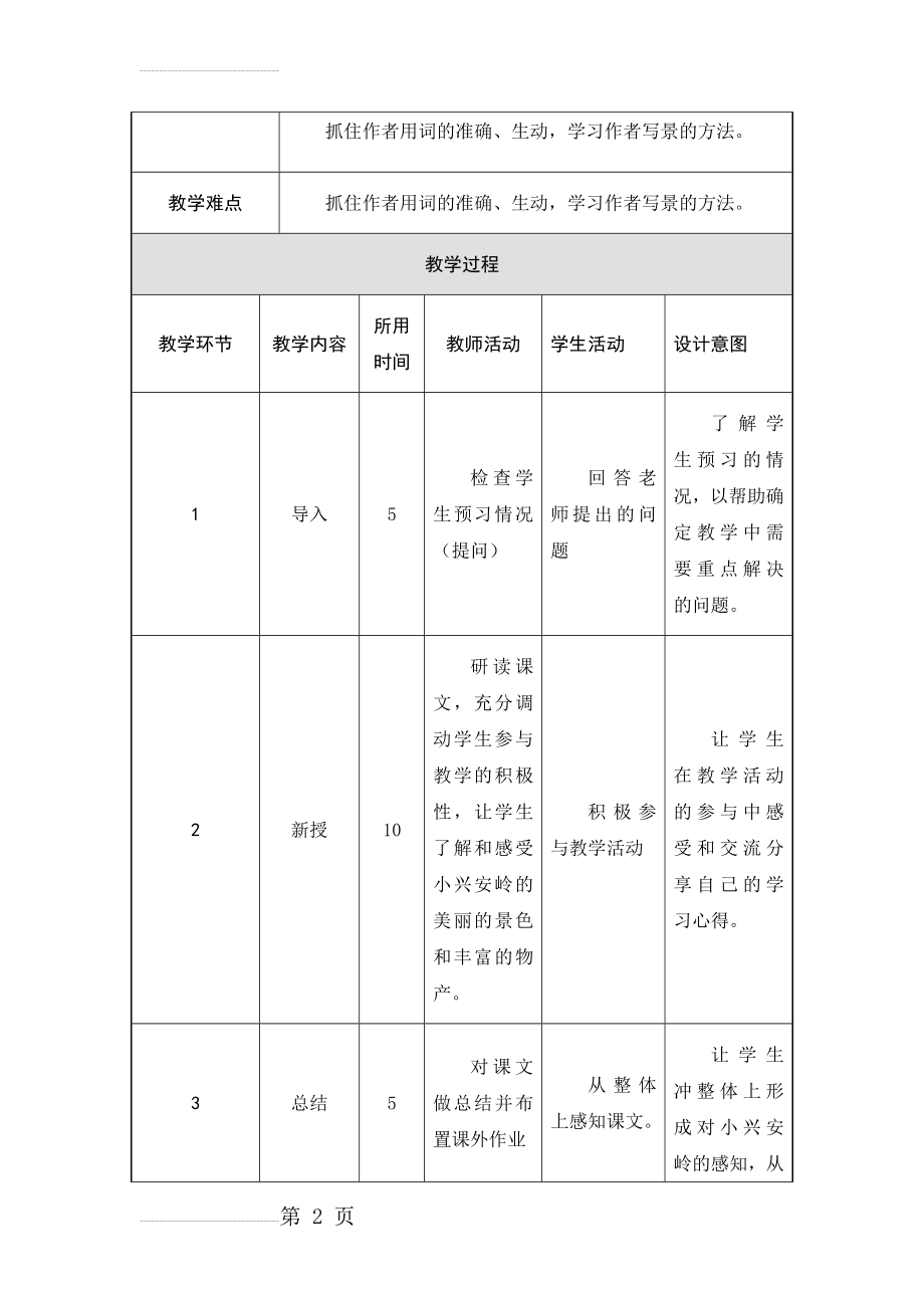 表格式教案模板31305(5页).doc_第2页