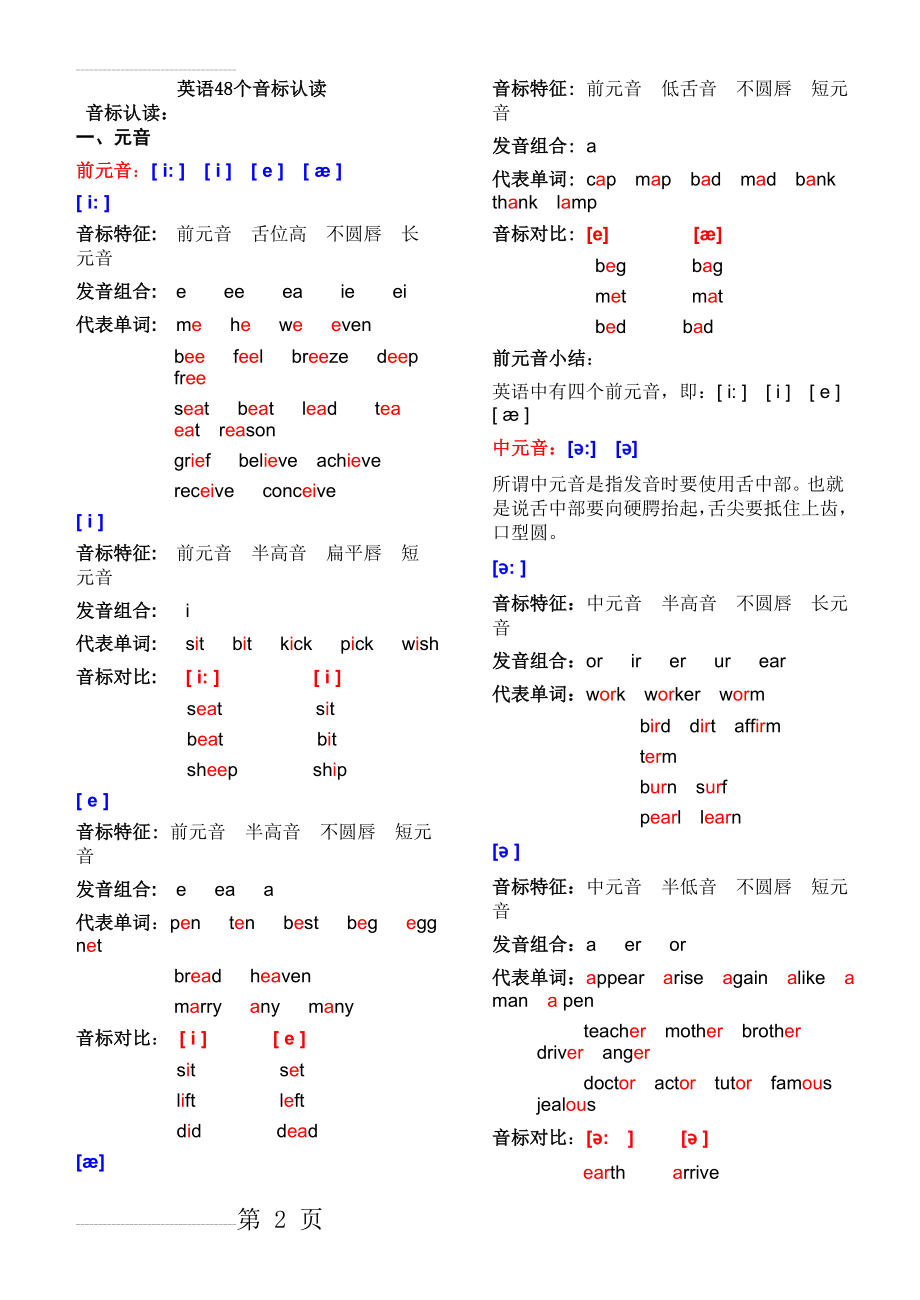 英语音标认读(13页).doc_第2页