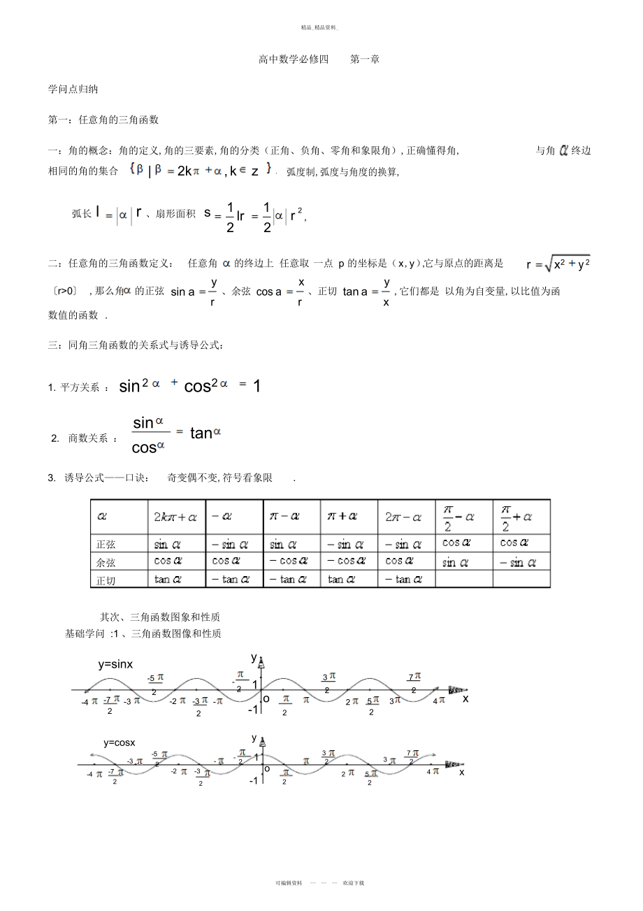 2022年高中数学第一章知识点总结及典型例题.docx_第1页