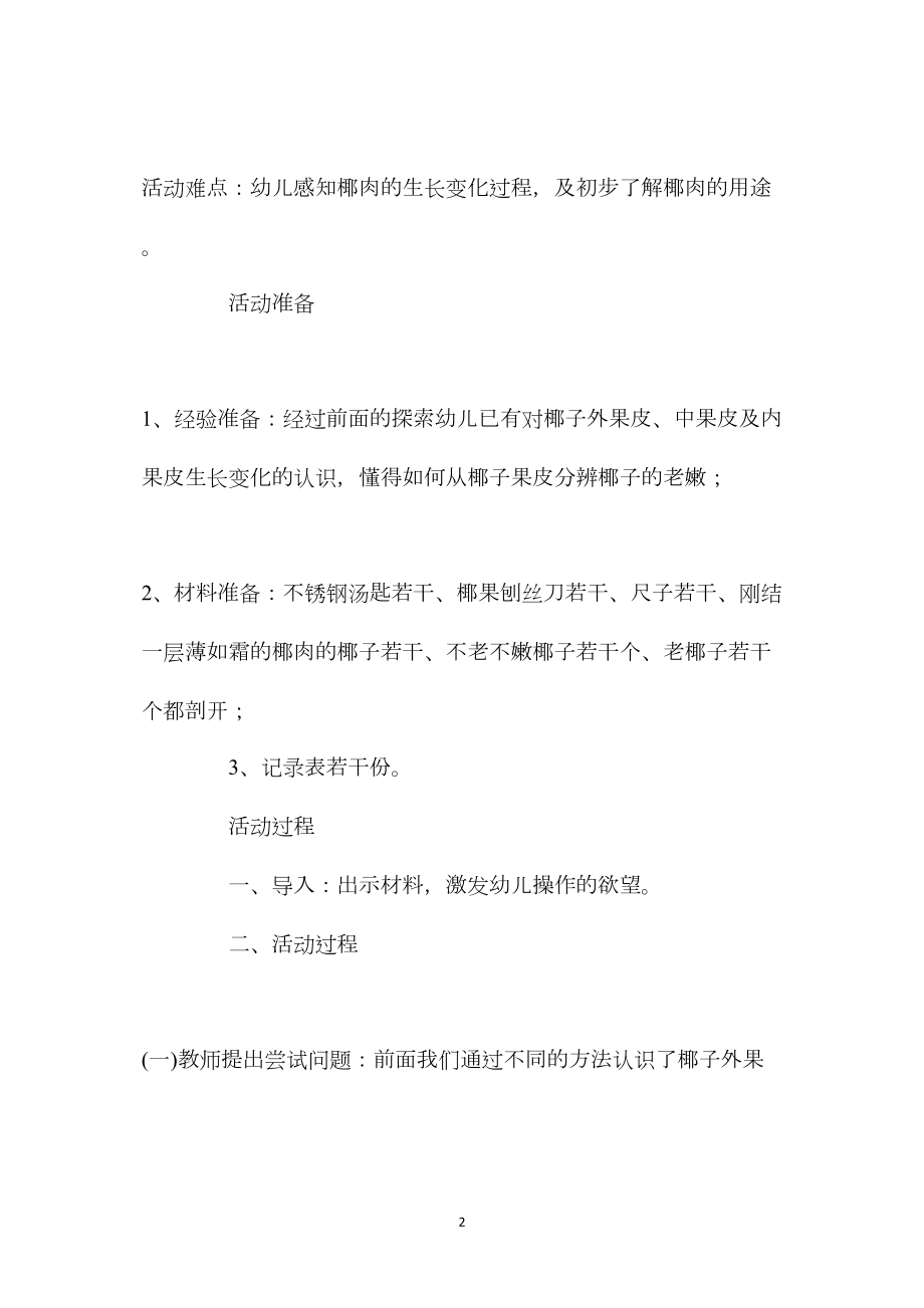 中班科学活动神奇的椰肉教案反思.docx_第2页